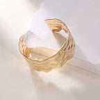 Ladies Open Cuff Bracelet with Artistic, Organic Design Calm Wears-https://detail.1688.com/offer/929139265715.html-Calm Wears-Gold yellow-Calm Wears