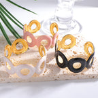 Ladies Open Cuff Bracelet with Crossed Design Calm Wears-https://detail.1688.com/offer/1058440873135.html-Calm Wears-Black-Calm Wears