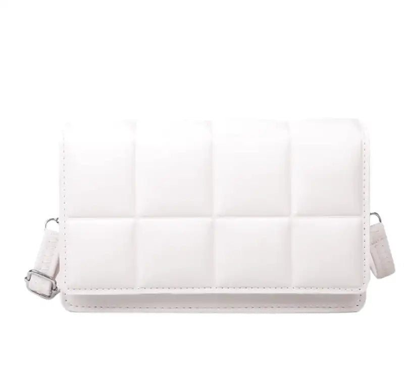 Quilted Shoulder Handbag-dione couture20260421-Calm Wears-White-Calm Wears