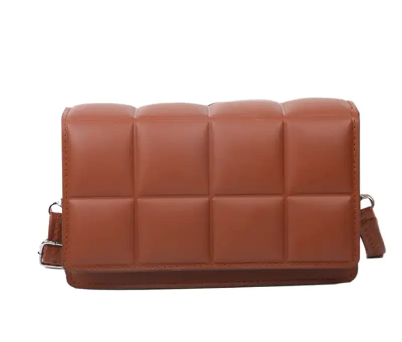 Quilted Shoulder Handbag-dione couture20260421-Calm Wears-Brown-Calm Wears
