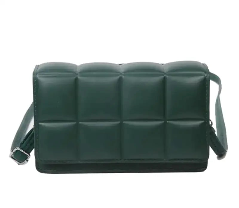 Quilted Shoulder Handbag-dione couture20260421-Calm Wears-Green-Calm Wears