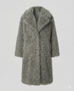 Long Women’s Faux Fur Coat Winter-https://detail.1688.com/offer/857141081614.html-Calm Wears-Gray-S-Calm Wears
