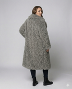 Long Women’s Faux Fur Coat Winter-https://detail.1688.com/offer/857141081614.html-Calm Wears-Gray-S-Calm Wears