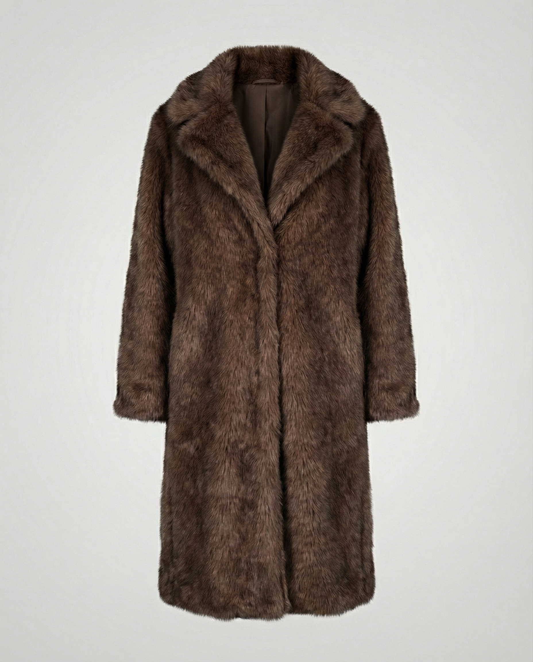 Luxurious women's faux fur coat-https://detail.1688.com/offer/941314770905.html-Calm Wears-Brown-S-Calm Wears