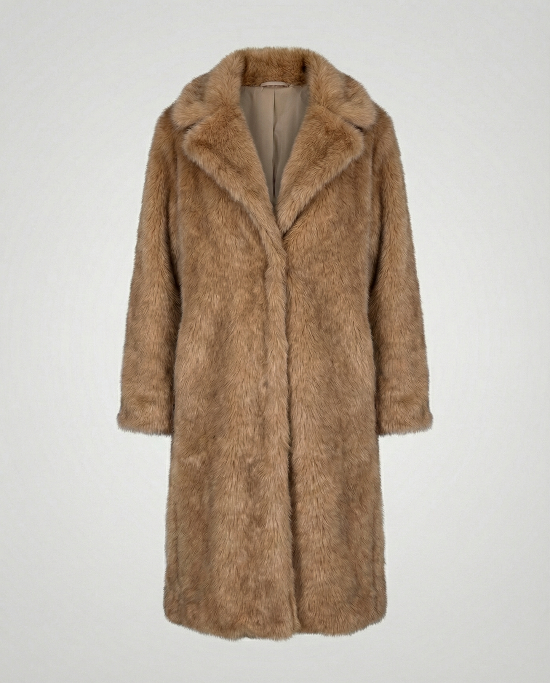Luxurious women's faux fur coat-https://detail.1688.com/offer/941314770905.html-Calm Wears-Camel-S-Calm Wears