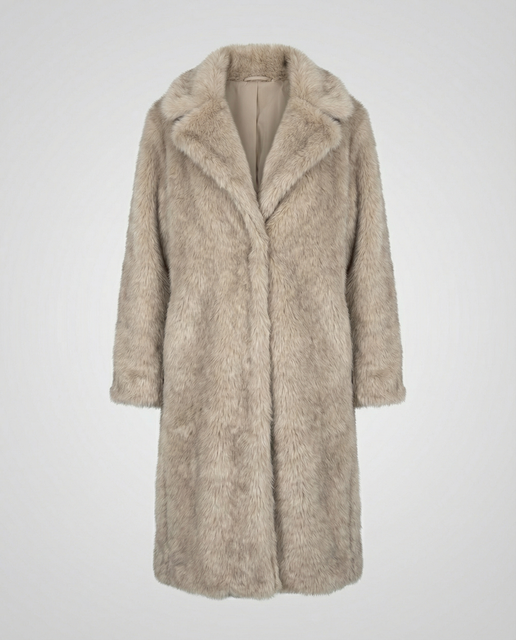 Luxurious women's faux fur coat-https://detail.1688.com/offer/941314770905.html-Calm Wears-Gray-S-Calm Wears