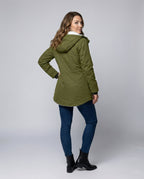 Luxurious women's winter coat-the goods hub20251115-Calm Wears-Green-S-Calm Wears