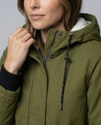 Luxurious women's winter coat-the goods hub20251115-Calm Wears-Green-S-Calm Wears