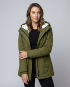 Luxurious women's winter coat-the goods hub20251115-Calm Wears-Green-S-Calm Wears