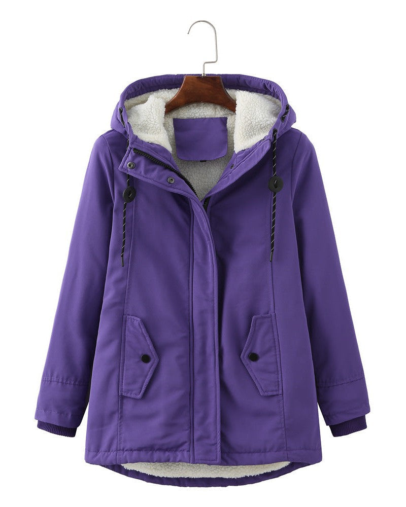 Luxurious women's winter coat-the goods hub20251115-Calm Wears-Lilac-S-Calm Wears