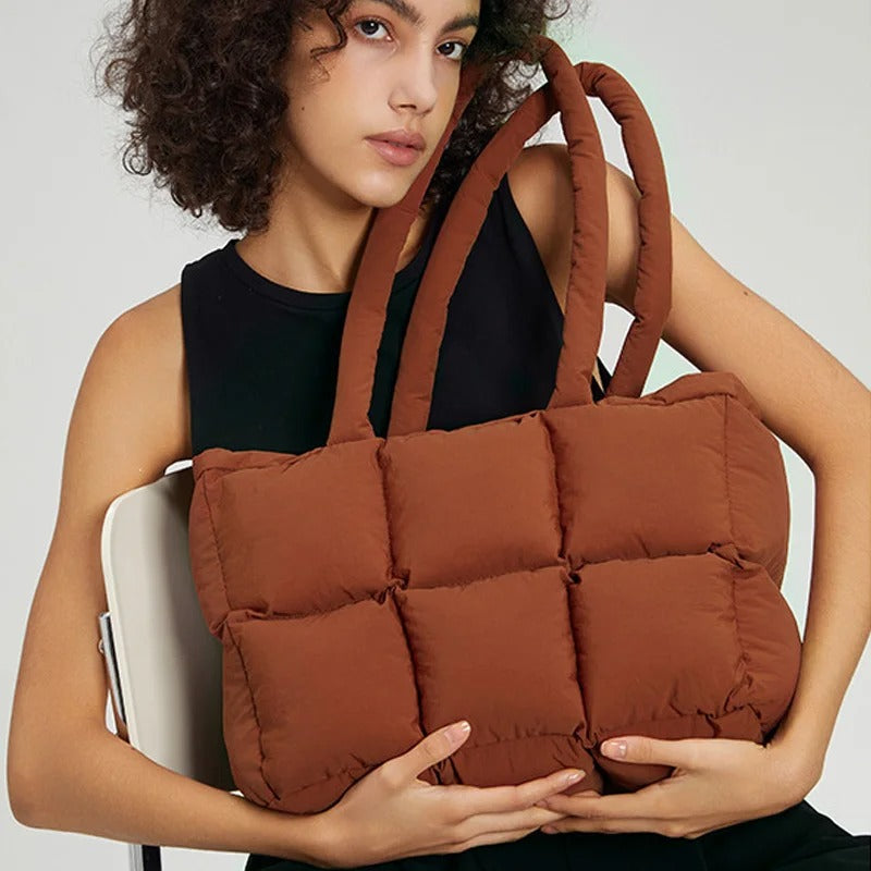 Puffer Shoulder Bag for Women - Stylish and Spacious Handbag
