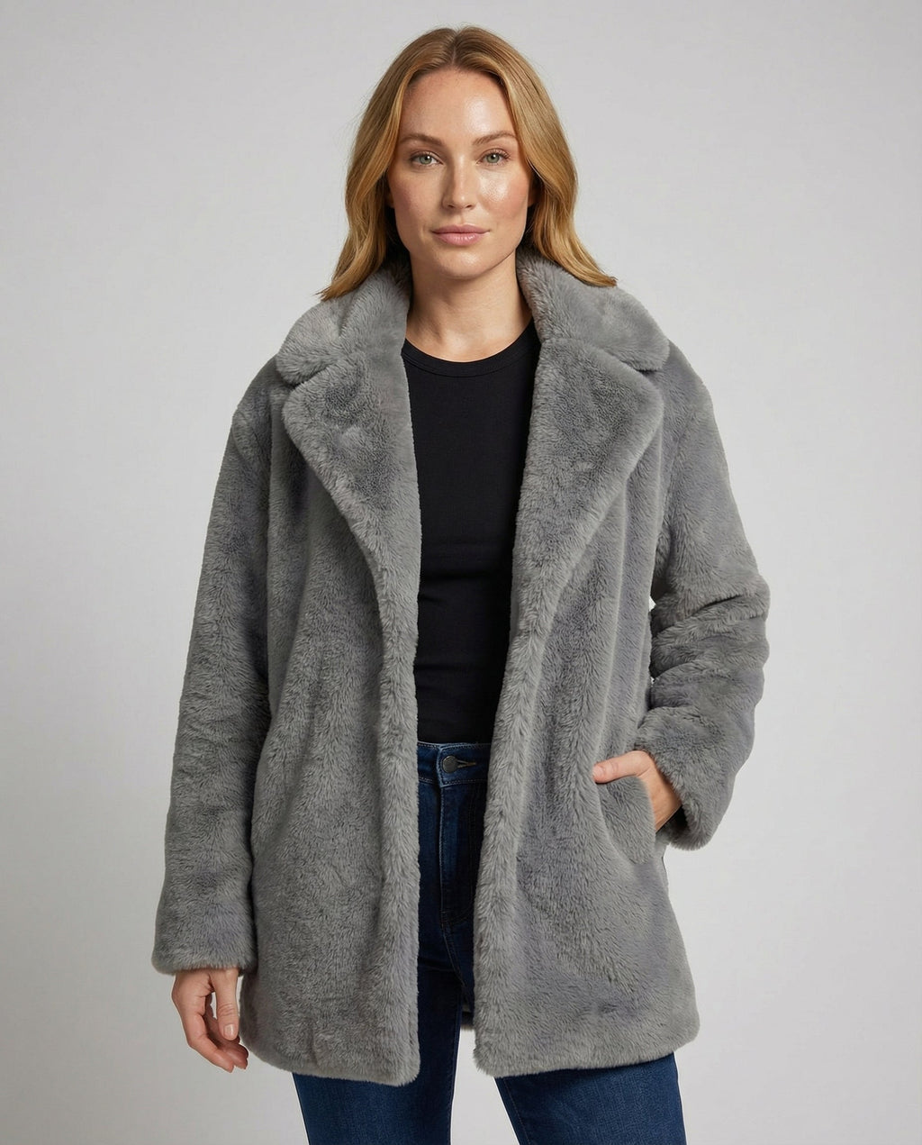 Mid-Length Winter Jacket Women-évienne20251106-Calm Wears-Gray-S-Calm Wears