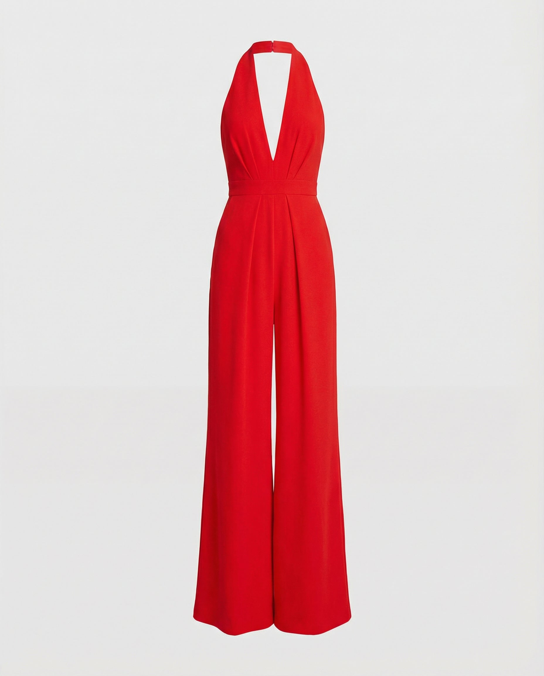 More elegant women's long jumpsuit-havsbris20240903-Calm Wears-Red-32-Calm Wears