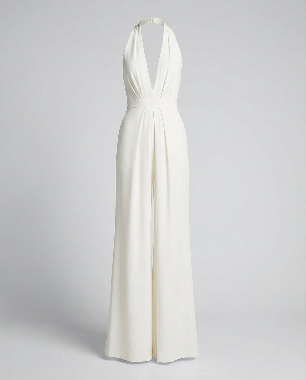 More elegant women's long jumpsuit-havsbris20240903-Calm Wears-White-32-Calm Wears