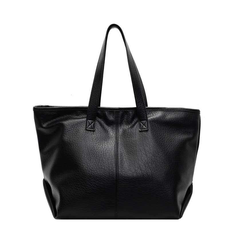 Large Trendy Tote Bag in Leather-dione couture20260421-Calm Wears-Black-Calm Wears