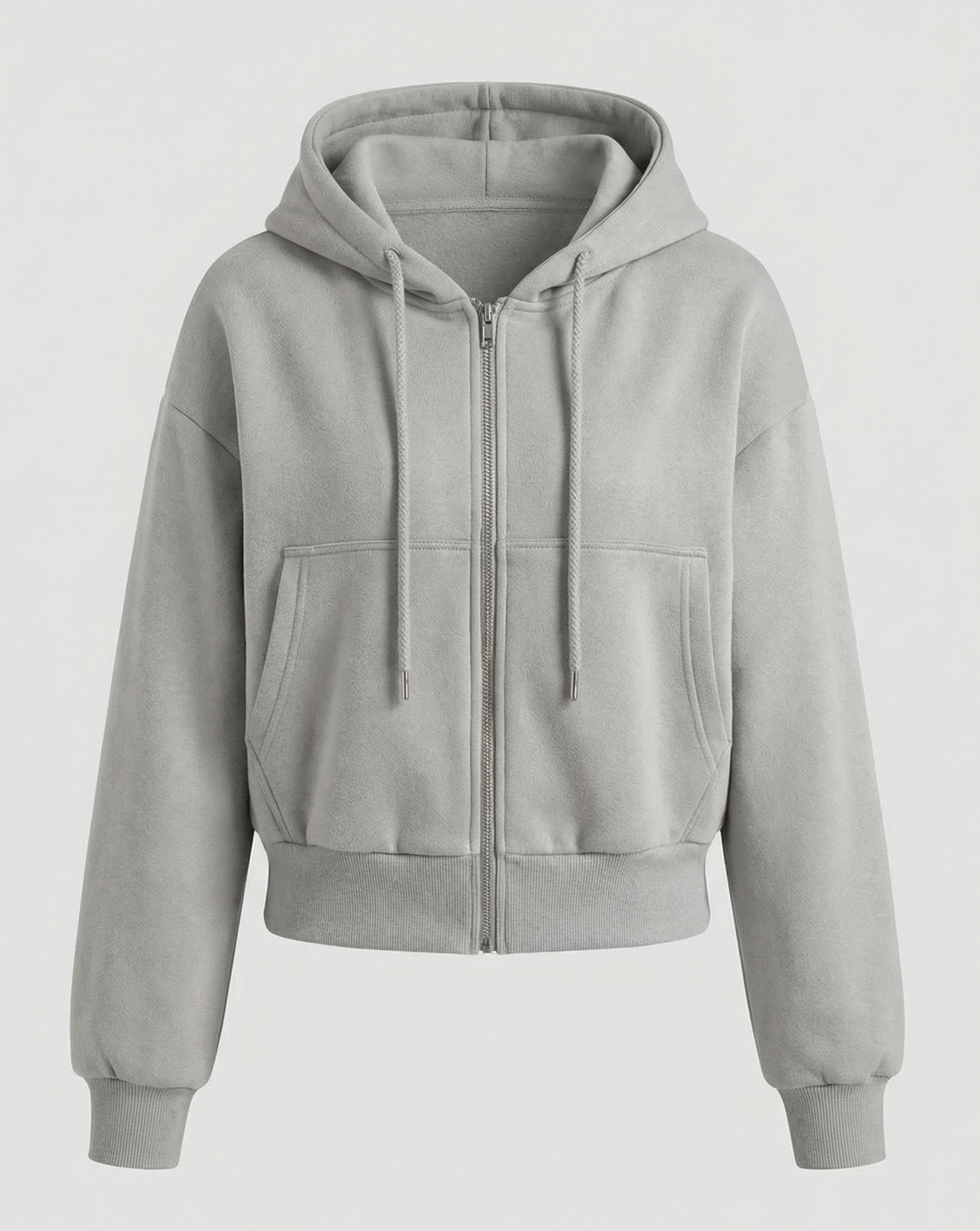 Oversize Sweatshirt Zipper-lotte mode20240923-Calm Wears-Gray-S-Calm Wears