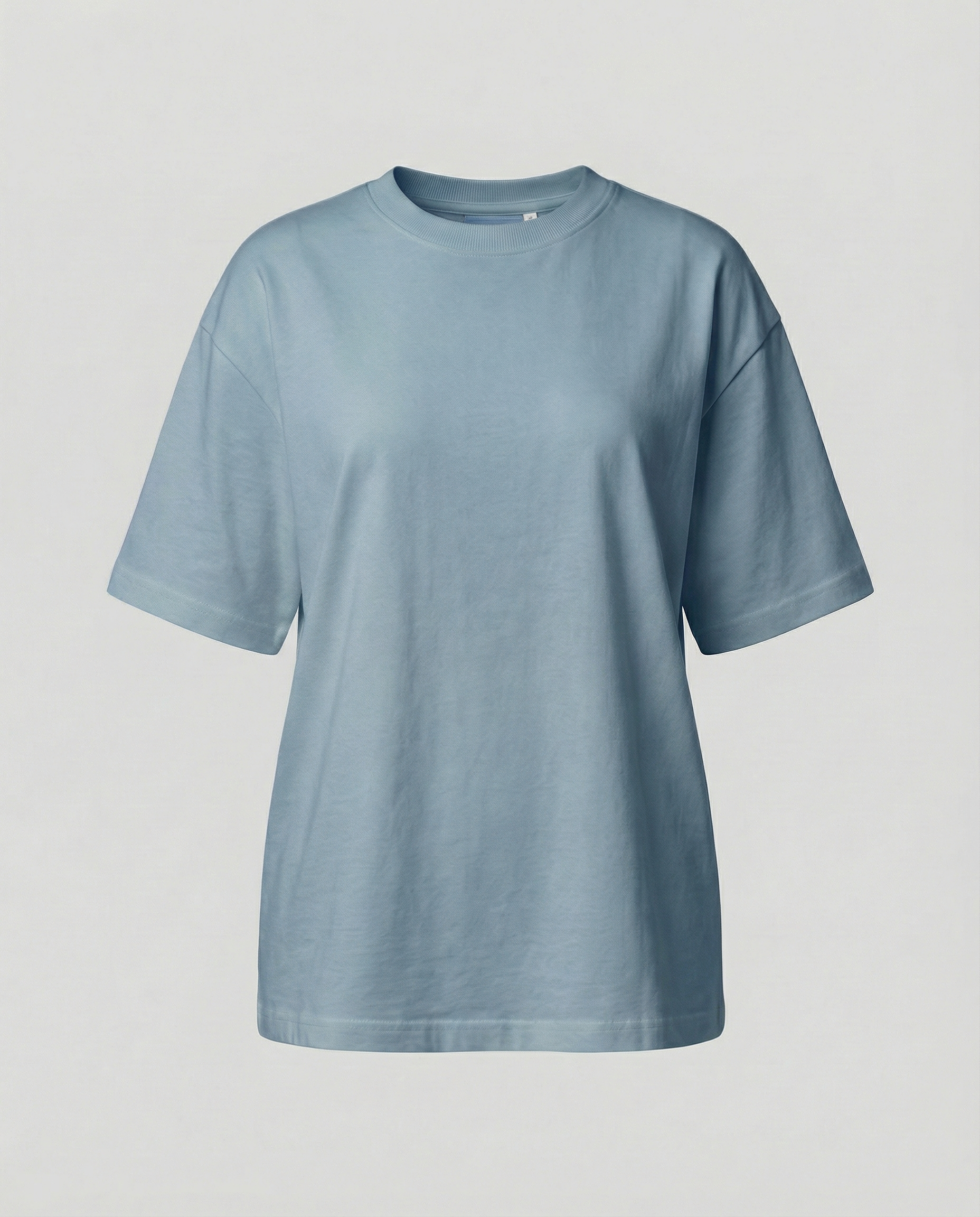 Oversized women's cotton T-shirt-maja-esbjerg20250327-Calm Wears-Blue-L-Calm Wears