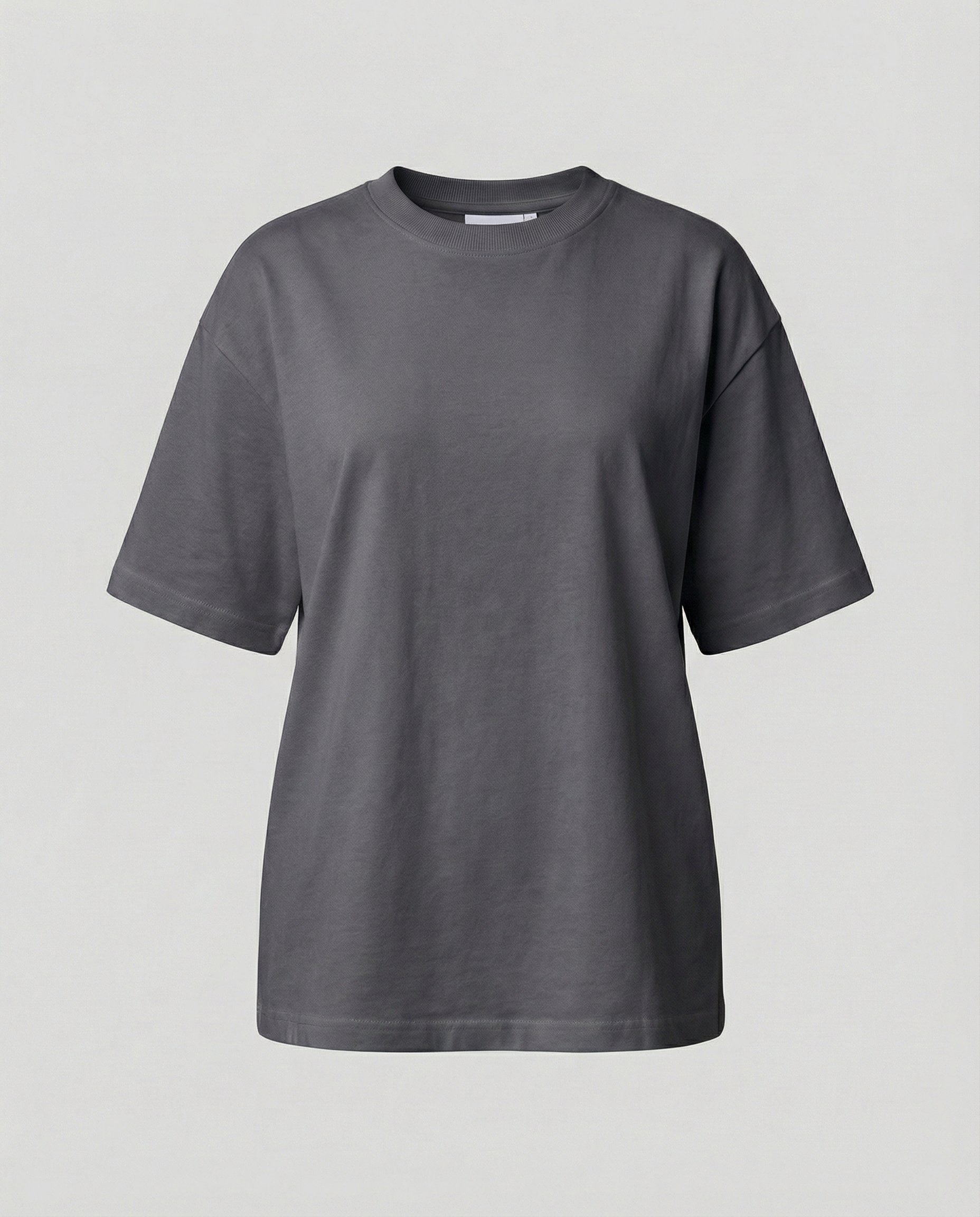 Oversized women's cotton T-shirt-maja-esbjerg20250327-Calm Wears-Iron Grey-L-Calm Wears
