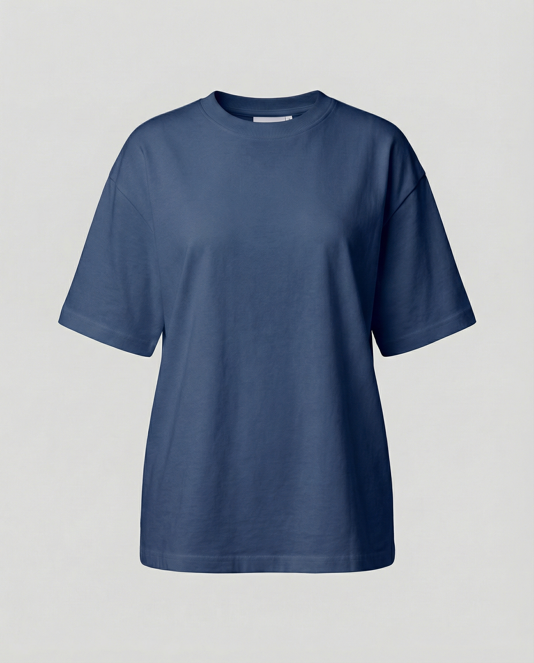 Oversized women's cotton T-shirt-maja-esbjerg20250327-Calm Wears-Royal Blue-L-Calm Wears