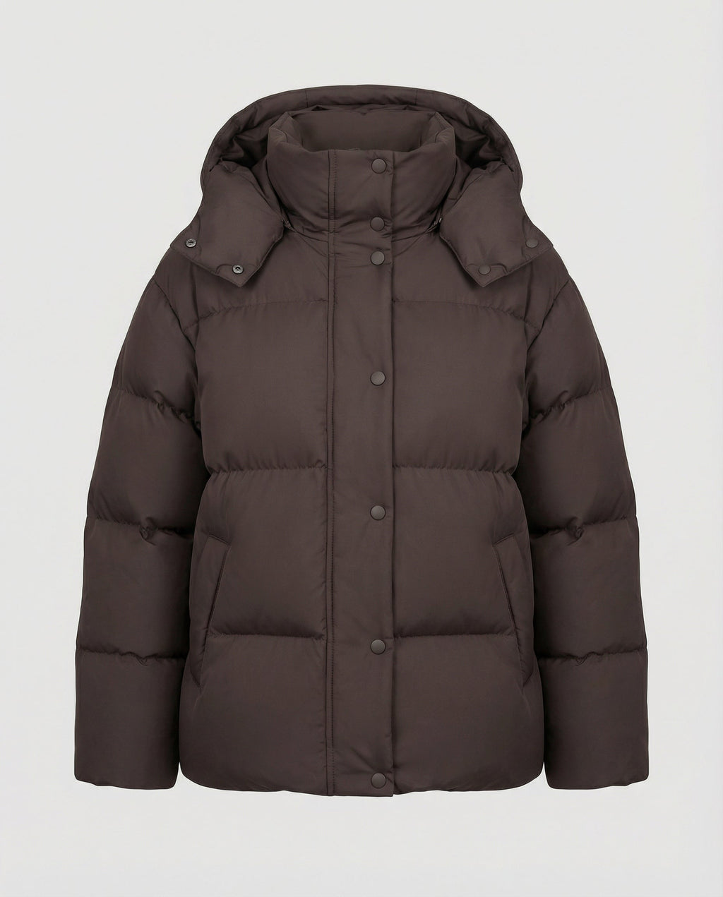 Oversized Women's Puffer Jacket-classylooker20251202-Calm Wears-Brown-S-Calm Wears