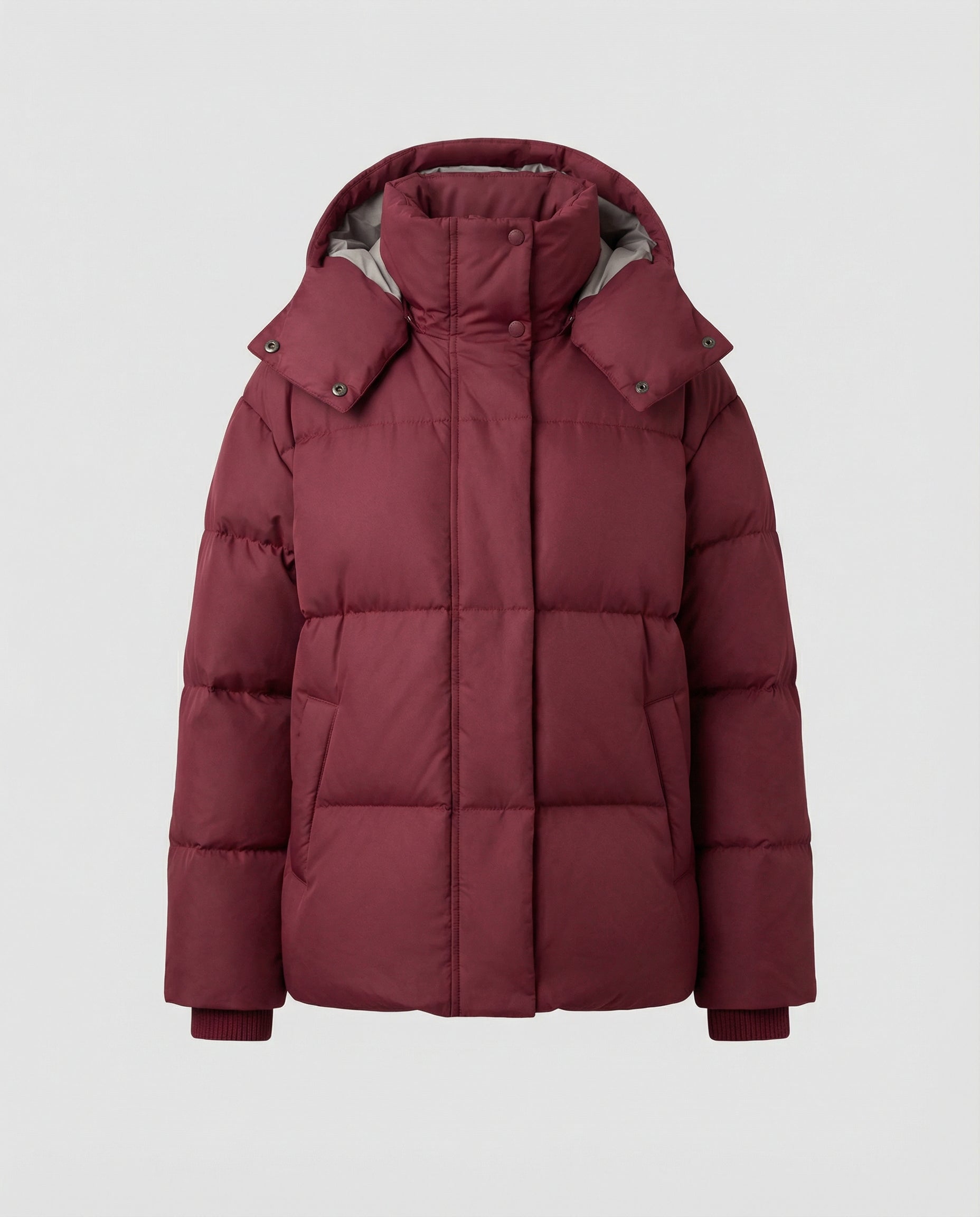 Oversized Women's Puffer Jacket-classylooker20251202-Calm Wears-Red-S-Calm Wears