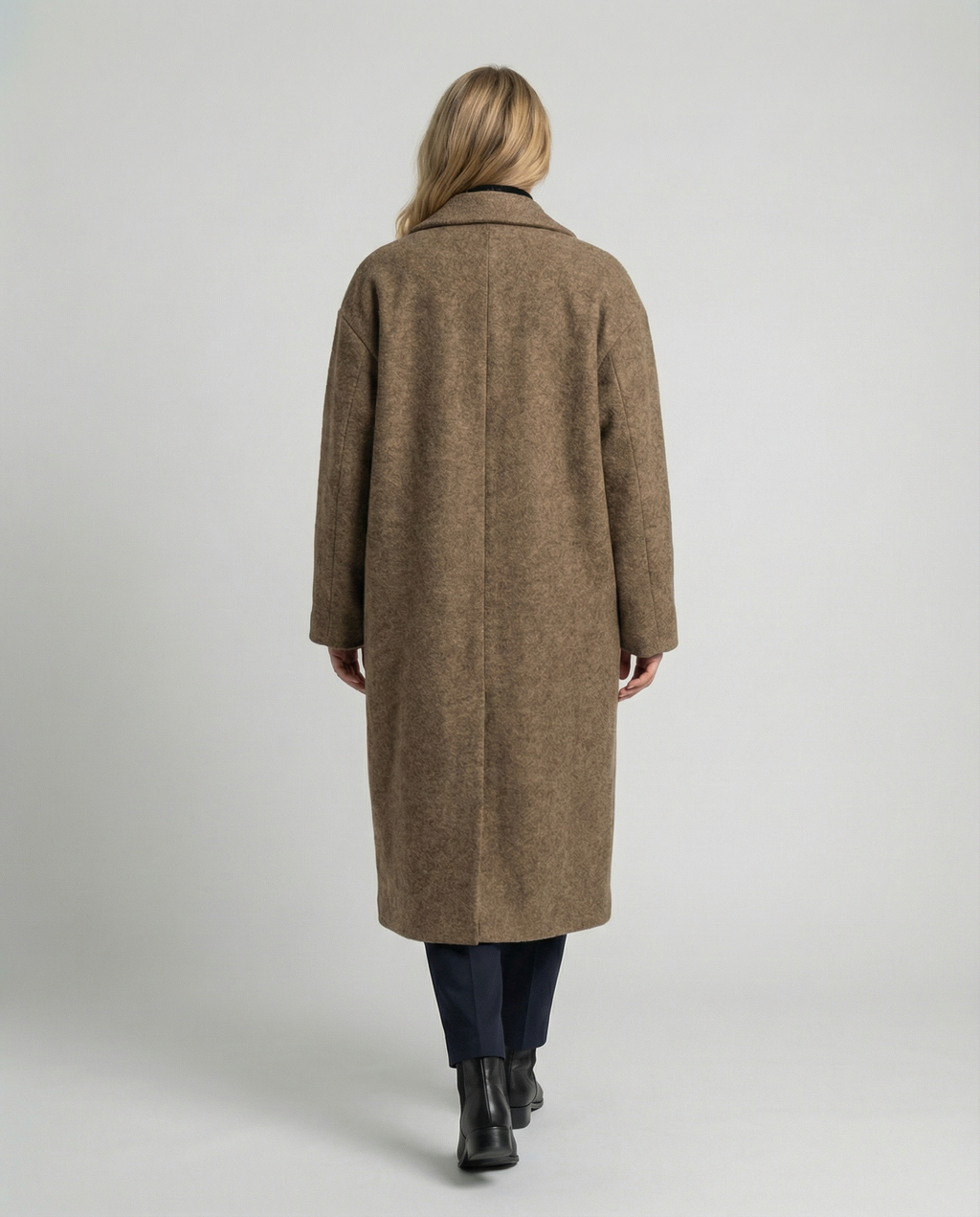Oversized Wool Coat Women Elegant-https://detail.1688.com/offer/892851113780.html-Calm Wears-Brown-S-Calm Wears