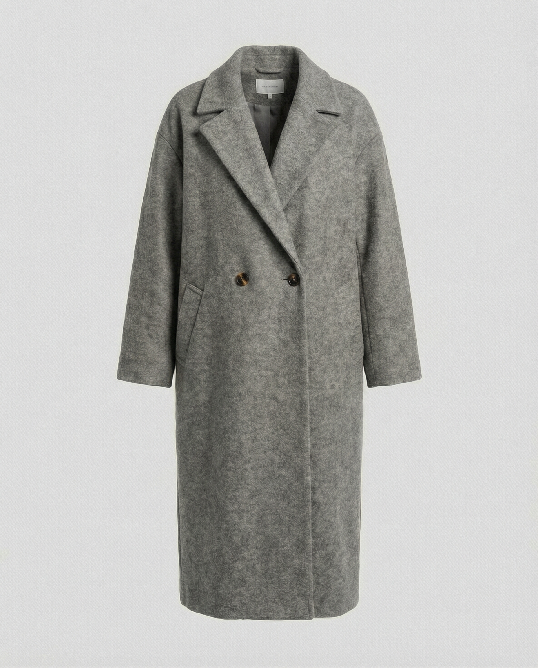 Oversized Wool Coat Women Elegant-https://detail.1688.com/offer/892851113780.html-Calm Wears-Gray-S-Calm Wears