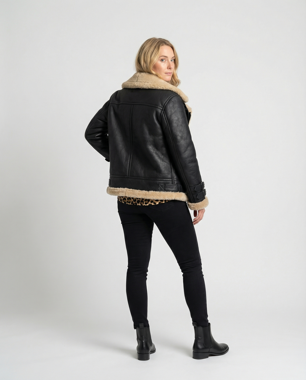 Padded Warm Biker Jacket-loravelle20251123-Calm Wears-Black-S-Calm Wears