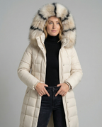 Padded women's down jacket-anne johansen20251116-Calm Wears-Beige-XS-Calm Wears