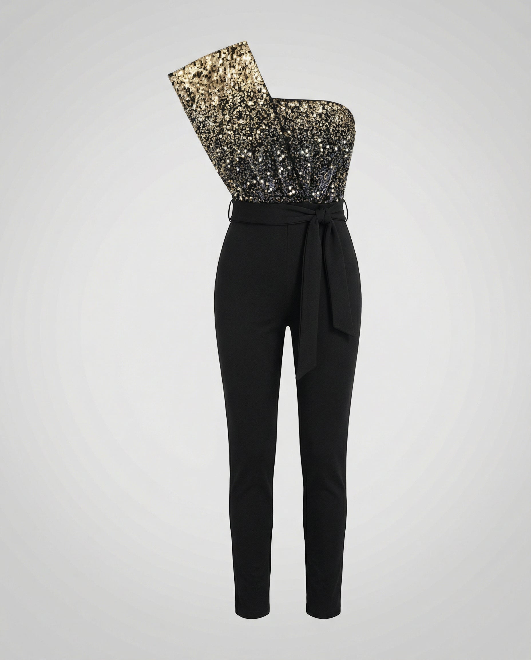 Patchwork Sequin Jumpsuit Women-guerra modehaus20240607-Calm Wears-Cool Black-S-Calm Wears
