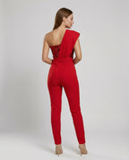 Patchwork Sequin Jumpsuit Women-guerra modehaus20240607-Calm Wears-Red-S-Calm Wears
