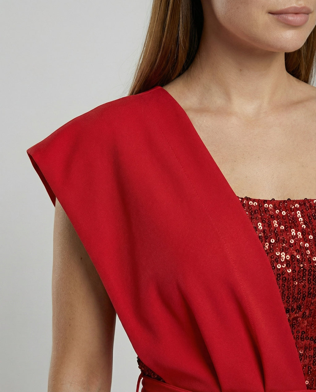 Patchwork Sequin Jumpsuit Women-guerra modehaus20240607-Calm Wears-Red-S-Calm Wears