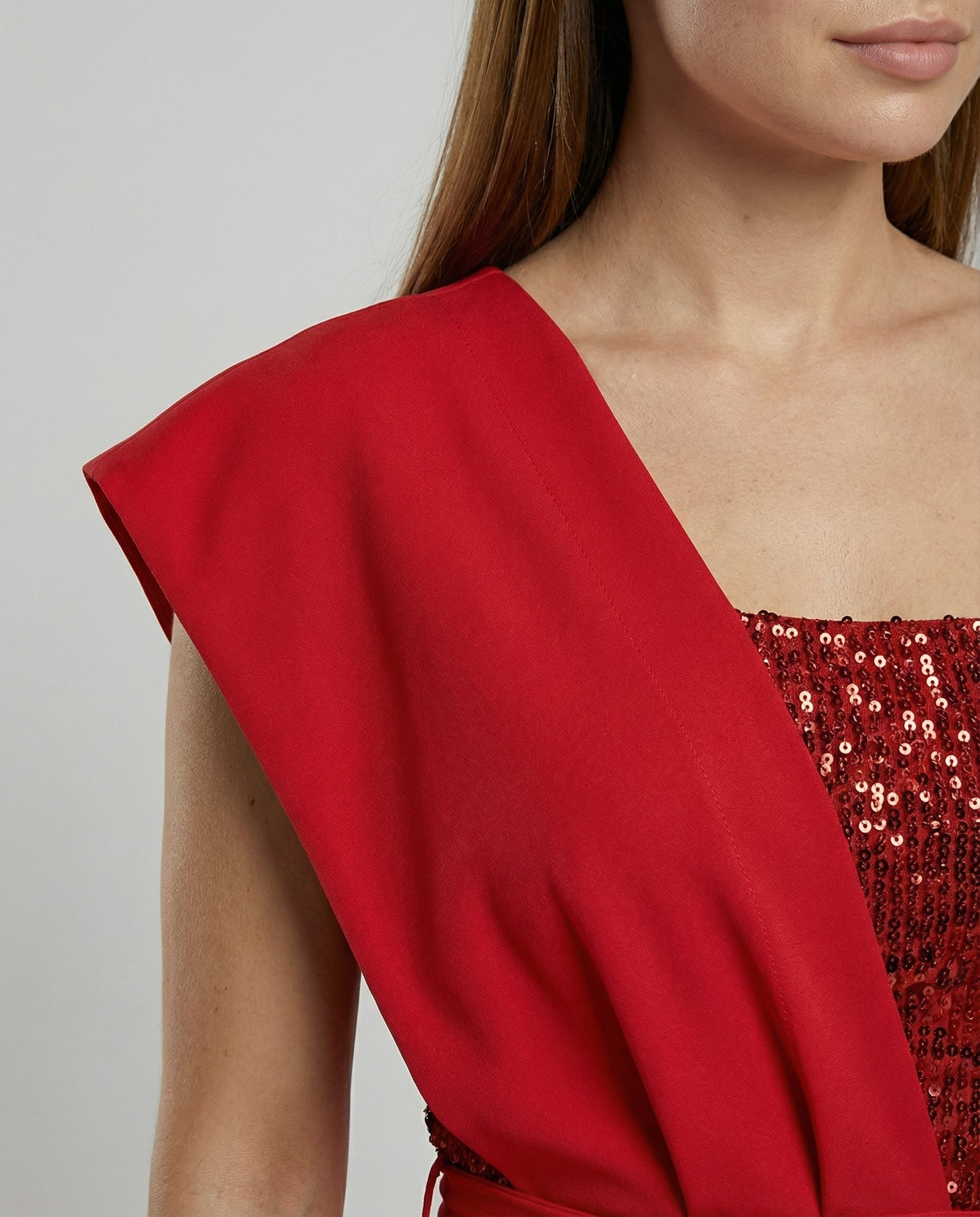 Patchwork Sequin Jumpsuit Women-guerra modehaus20240607-Calm Wears-Red-S-Calm Wears