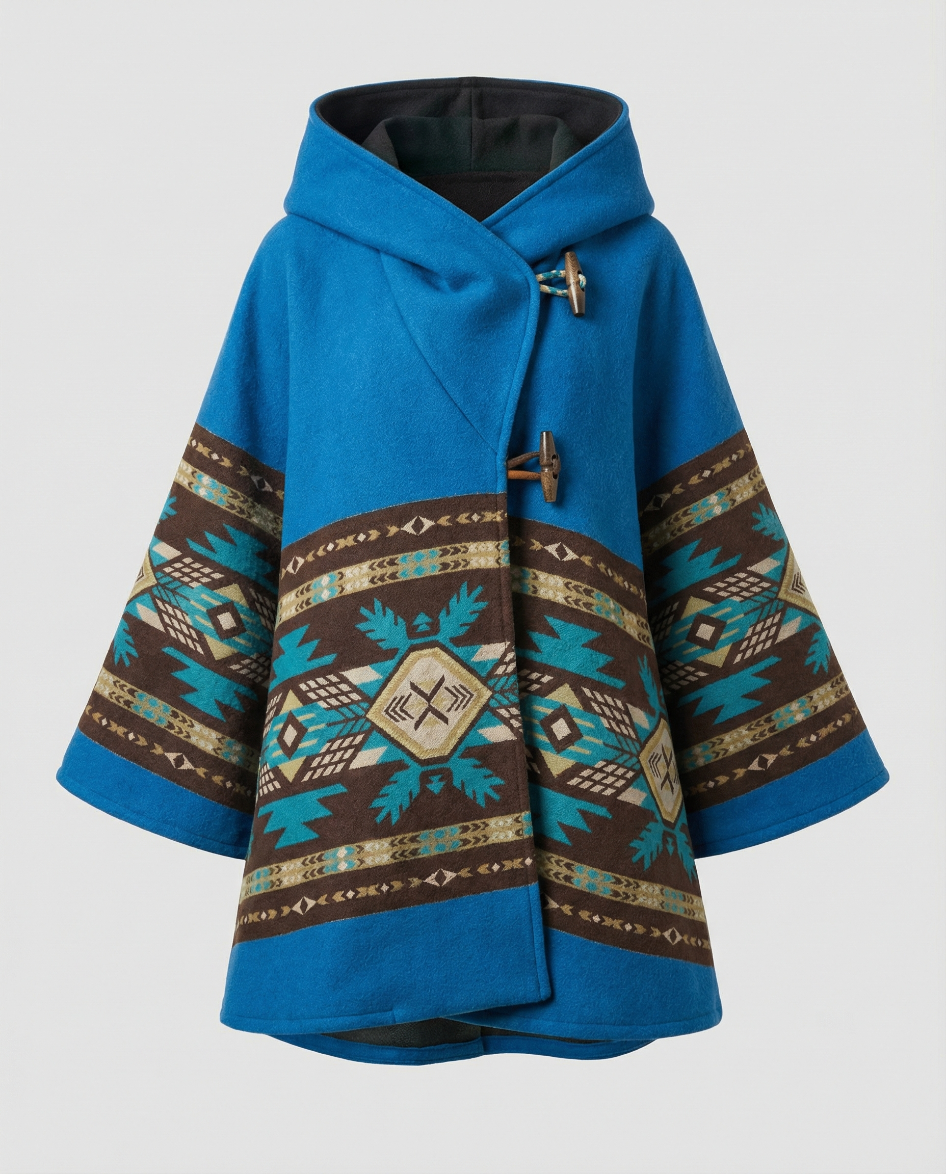 Printed Vintage Coat Women-valora-mode20241023-Calm Wears-Blue-Green-S-Calm Wears