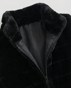 Quilted vest made of faux fur for women-https://detail.1688.com/offer/737727387165.html-Calm Wears-Black-S-Calm Wears