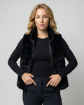 Quilted vest made of faux fur for women-https://detail.1688.com/offer/737727387165.html-Calm Wears-Black-S-Calm Wears