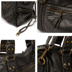 Handbag for School Shoulder Strap in Rigid Leather-dione couture20260421-Calm Wears-Black-Calm Wears