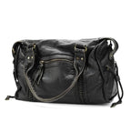 Handbag for School Shoulder Strap in Rigid Leather-dione couture20260421-Calm Wears-Black-Calm Wears