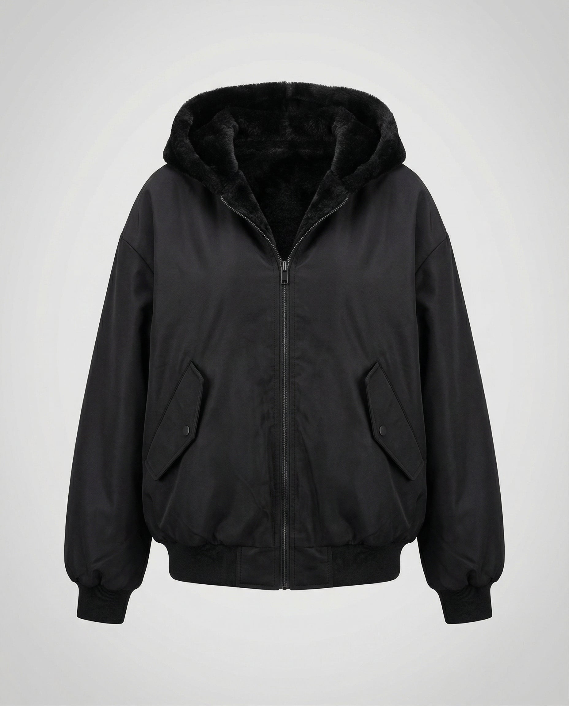 Reversible Oversize Winter Jacket-elvoria uk20251120-Calm Wears-Black-S-Calm Wears