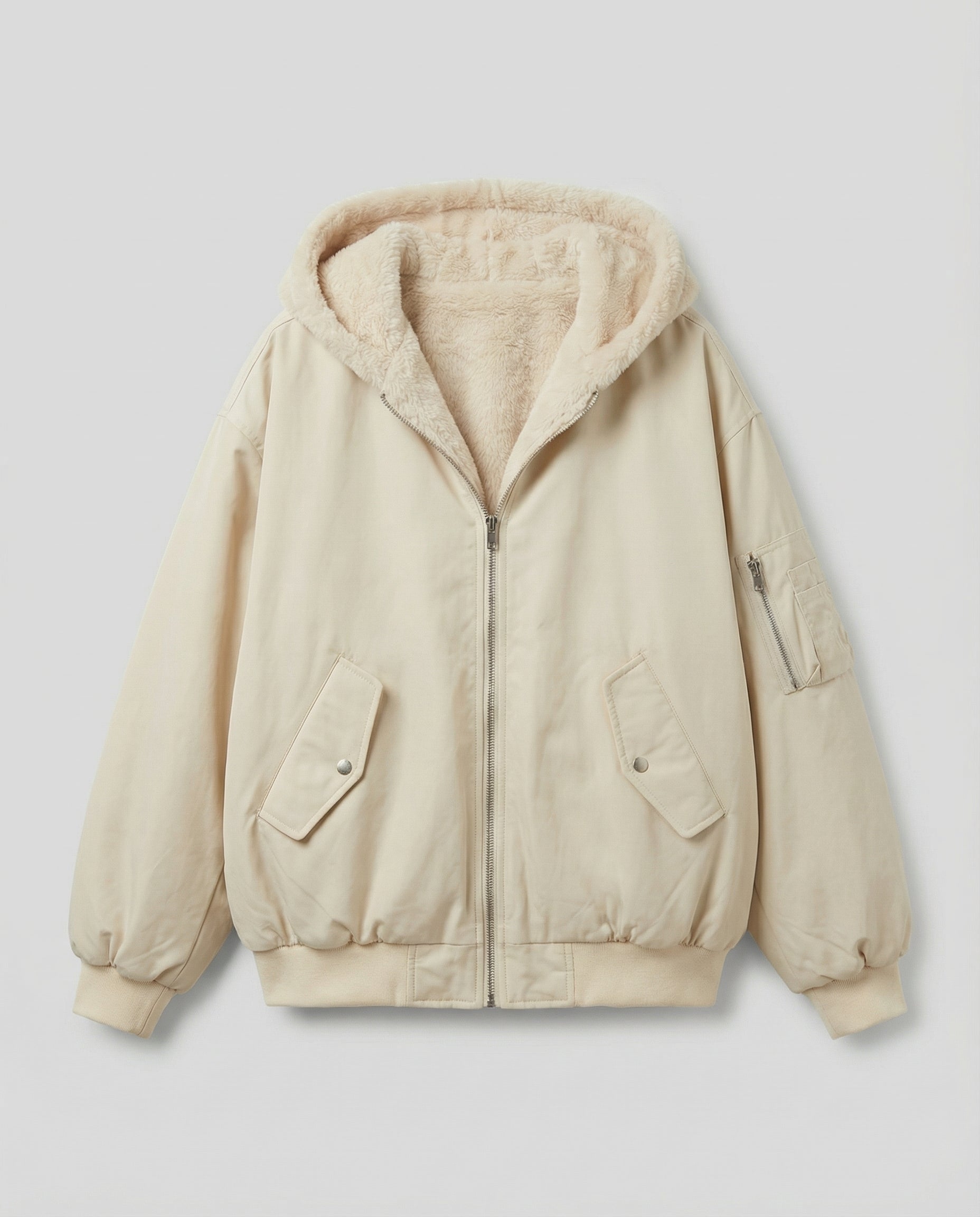 Reversible Oversize Winter Jacket-elvoria uk20251120-Calm Wears-Cream-S-Calm Wears