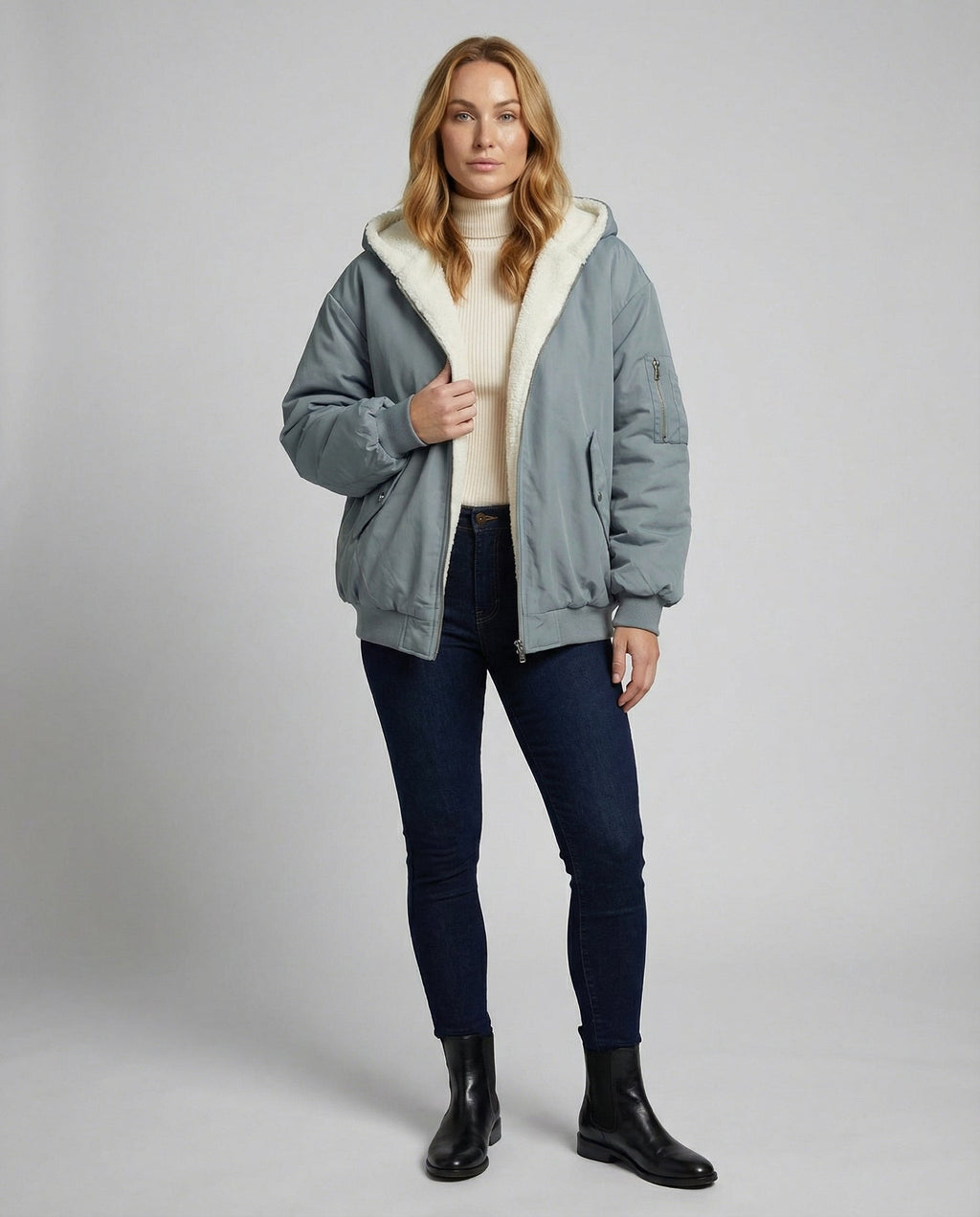 Reversible Oversize Winter Jacket-elvoria uk20251120-Calm Wears-Gray-S-Calm Wears