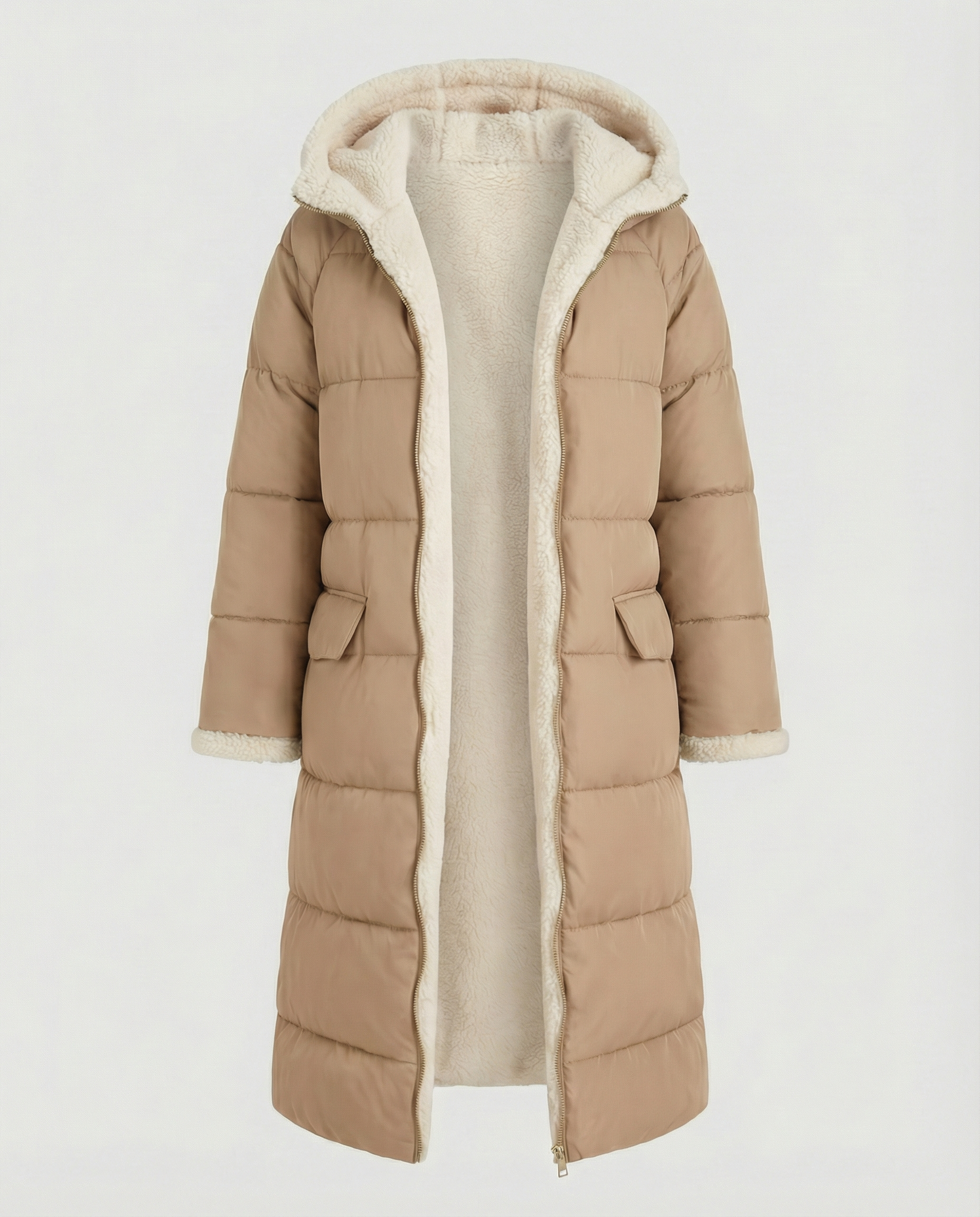 Reversible Women's Winter Jacket-mialea20251103-Calm Wears-Beige-S-Calm Wears