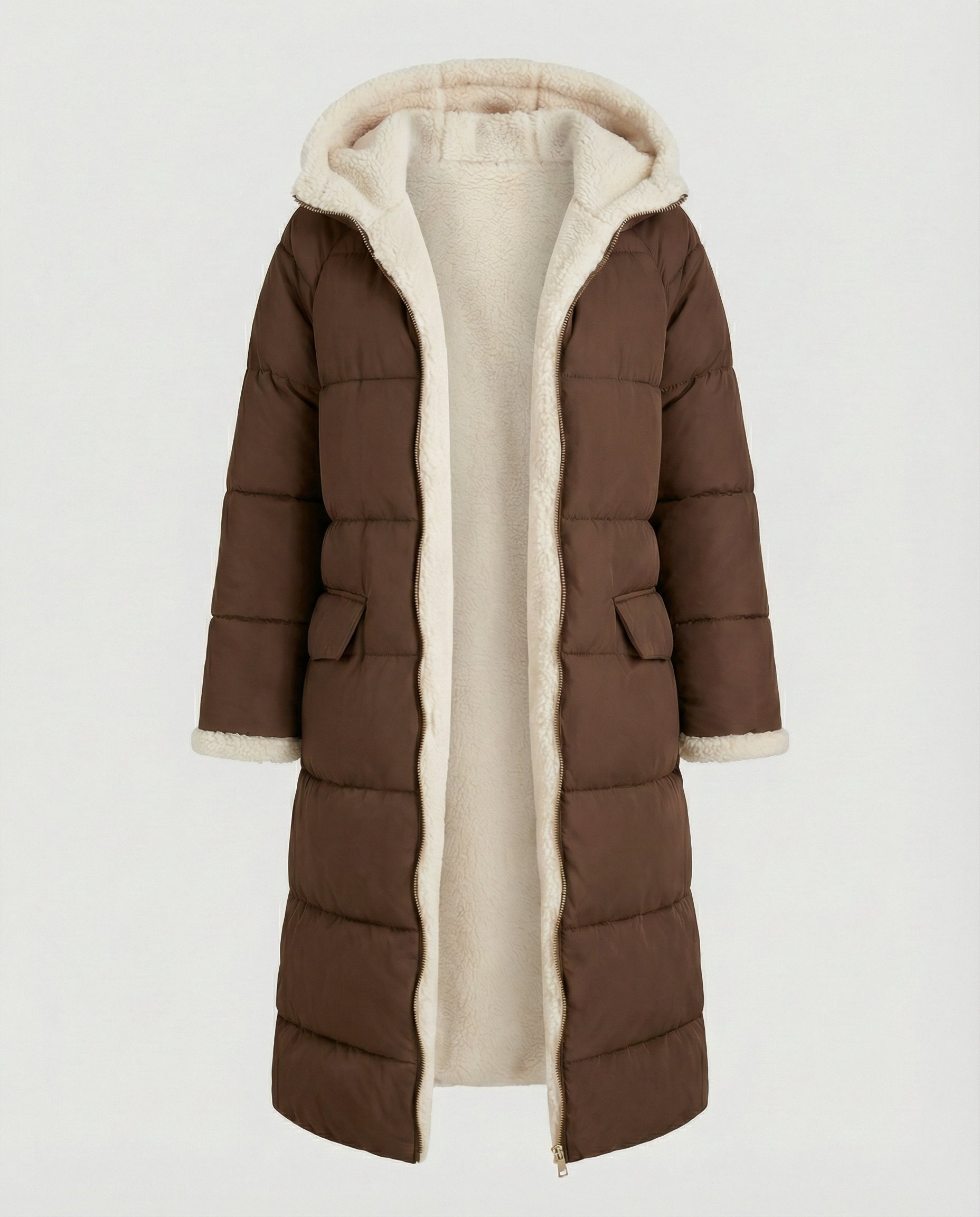 Reversible Women's Winter Jacket-mialea20251103-Calm Wears-Brown-S-Calm Wears