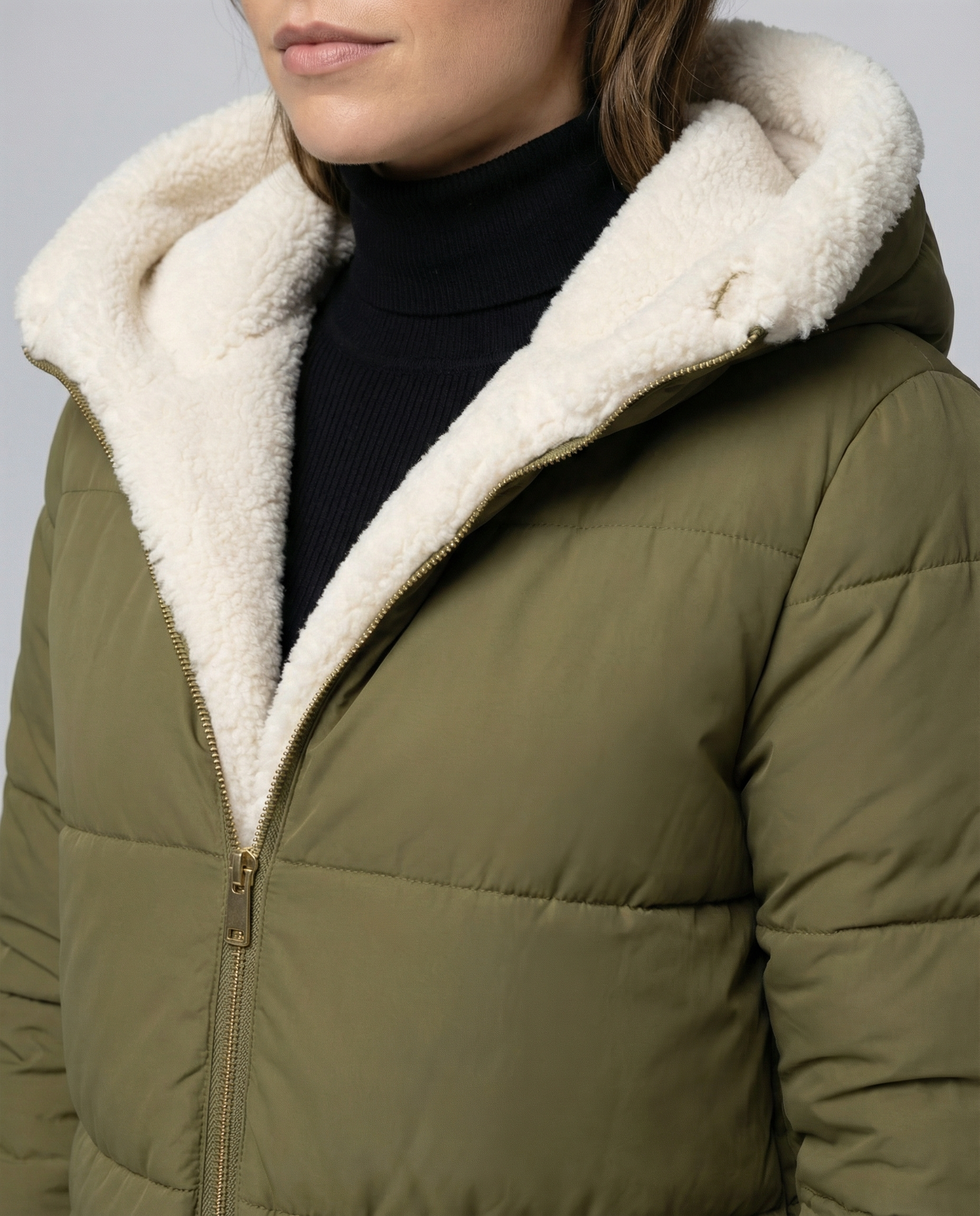 Reversible Women's Winter Jacket-mialea20251103-Calm Wears-Green-S-Calm Wears