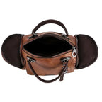 Spacious Handbag in Soft Leather with Strap and Zipper Closure-dione couture20260421-Calm Wears-Black-Calm Wears