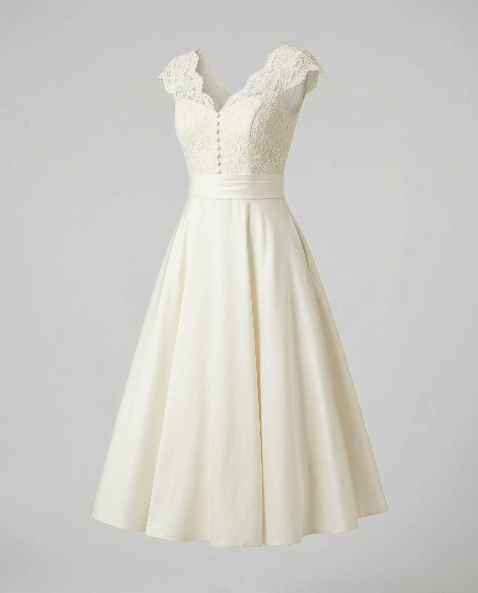 Romantic lace wedding dress-https://detail.1688.com/offer/671572903665.html-Calm Wears-White-S-Calm Wears