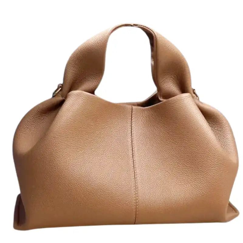 Soft Leather Shoulder Handbag-dione couture20260421-Calm Wears-Brown-Calm Wears