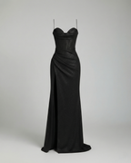 Sequin Maxi Dress Women-cavuna20240904-Calm Wears-Black-S-Calm Wears