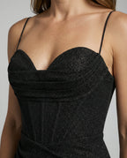 Sequin Maxi Dress Women-cavuna20240904-Calm Wears-Black-S-Calm Wears