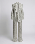 Sequin suit women High-waist-heidi mode20241218-Calm Wears-Silver-S-Calm Wears